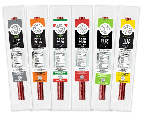 Good Fod Foods Meat Stick Variety Pack Low FODMAP Snacks for a
