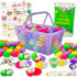 Platinum Series Bulk Easter Eggs & Basket Set - Easter Hunt Bundle of 60