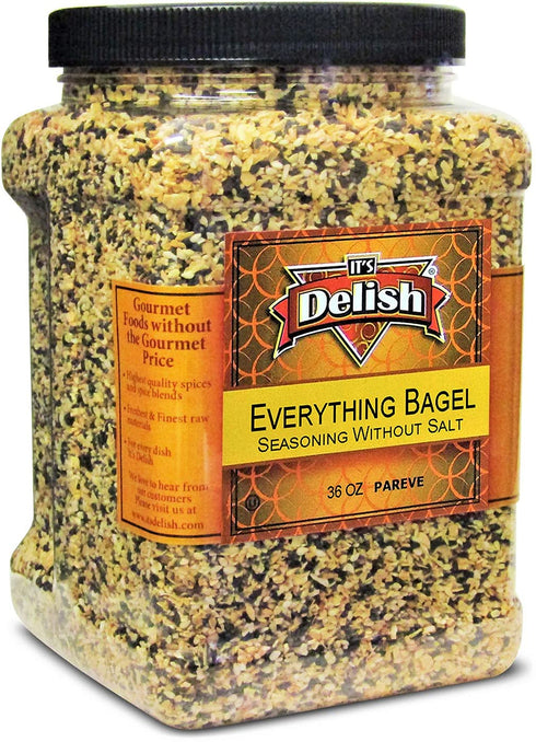 Everything Bagel Seasoning Blend with No Salt by It's Delish, 36 OZ