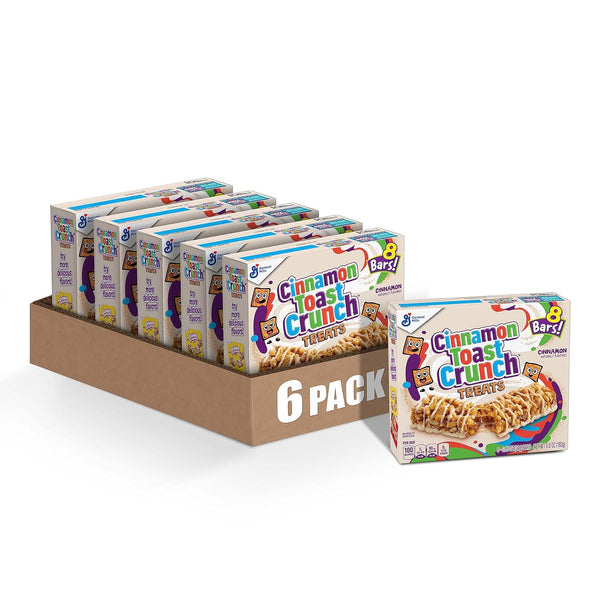 Cinnamon Toast Crunch Breakfast Cereal Treat Bars, Snack Bars, 8 ct (Pack