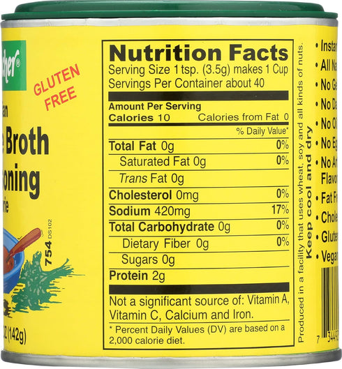 Seitenbacher 5 oz. Vegetable Broth and Seasoning - can