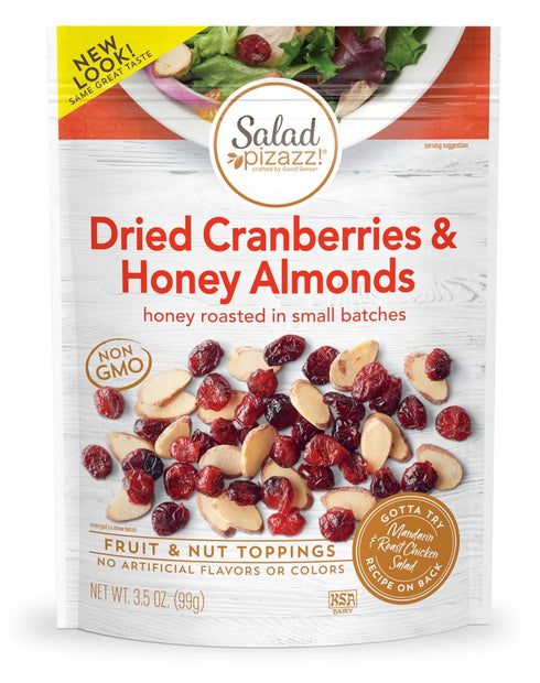 Salad Pizazz! Almond Toppings, Honey Roasted with Cranberries - Snack Mix and