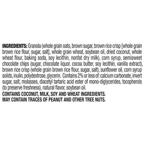 58 Count Quaker Chewy Lower Sugar Granola Bars, Chocolate Chip