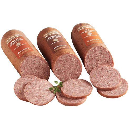 The Swiss Colony Wild Game Sausages Elk, Buffalo, and Venison Meat with