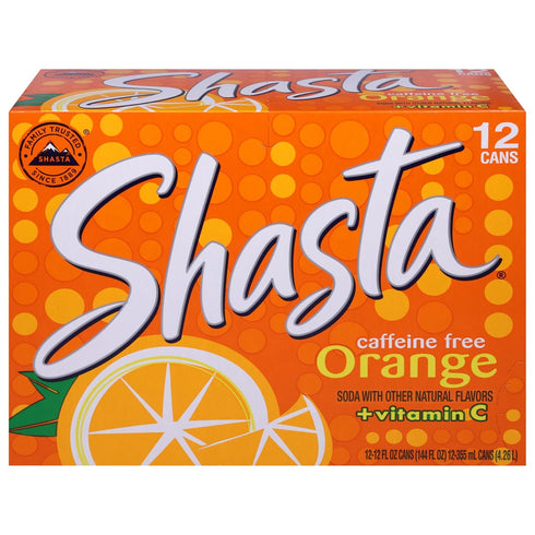 shasta , Orange, 12 Ounce