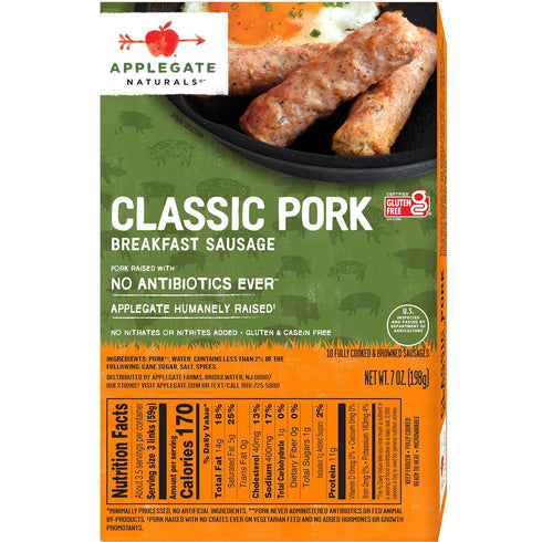 Applegate 7 OZ Farms Breakfast Pork Sausage