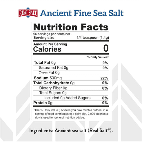 4.75 (1 Pack) REDMOND Real Sea Salt - Natural Unrefined Organic Gluten Free Fine, Ounce Shaker