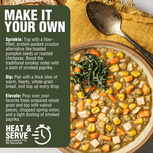 (1, PLANTSTRONG Chili & Stew USDA Organic, Non-GMO, Plant-Based, Vegan, Gluten-Free, Oil-Free, Lightly Salted, Ready
