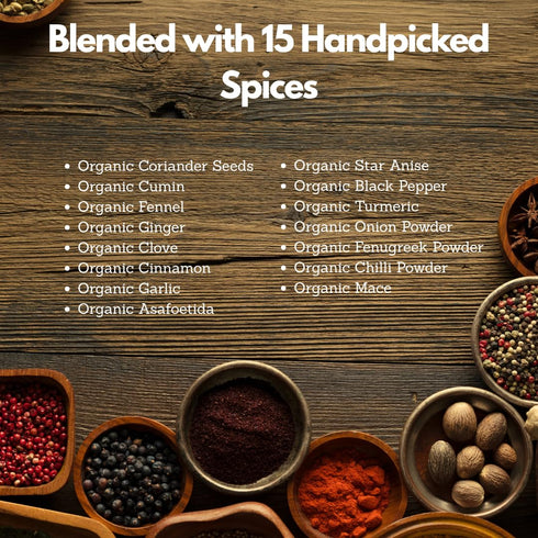 15 7.05 oz Tribal Trail Organic Curry Powder | Spice Blend | | USDA Organic & Non-GMO | Recyclable Kraft Bags | Best