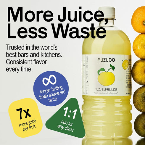 (13 Pack 1) YUZUCO Yuzu super juice Ounces, of Award-Winning Japanese Yuzu Juice Blend with Lively Citrus Notes