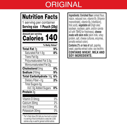 (40 Packs) Cheez-It Cheese Crackers, Baked Snack Crackers, Lunch Snacks, Original