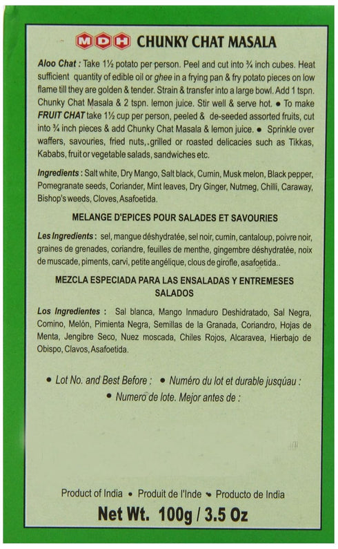 MDH Chunky Chat Masala, 3.5oz (100g)