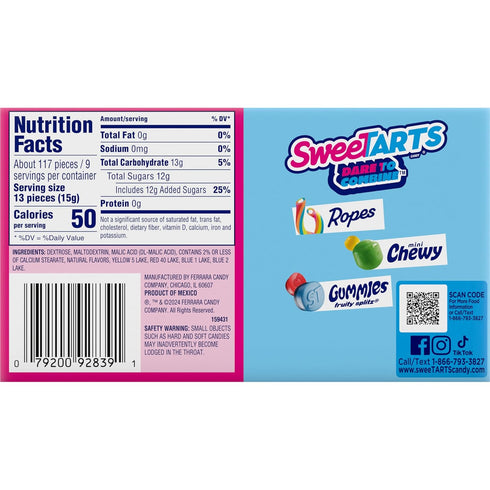 5 (Pack 10) SweeTARTS Original Theater Box Candy, Ounce Boxes