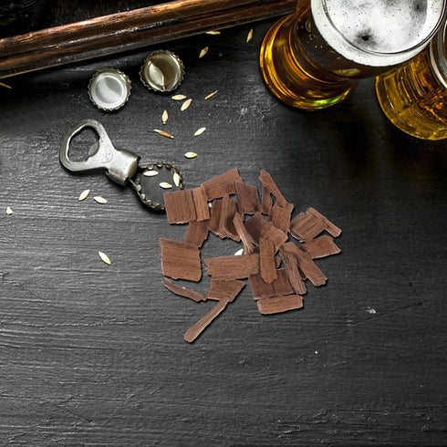 1bag IMIKEYA French Oak Chips for Home Brewing Wine Making Flavor Improve Texture Red Wine for Whiskey Aging