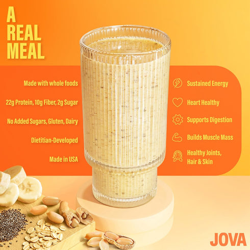 1 22g+ 6-Pack JOVA Smoothie Variety Kit (Peanut Butter, Pistachio & Double Chocolate) Nutritious, Delicious & Ready