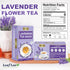 80 100% LeafLea Premium Lavender Tea Bags, Natural & Pure from Lavender Flowers, Nighttime Comfort & Digestive Support