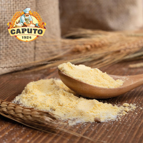Antimo Caputo 2.2LB (1kg), (1 2.2 Semola Di Grano Duro Rimacinata Semolina Flour Bag - All Natural Dough for Fresh