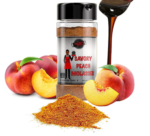 Savory Peach Molasses Seasoning for Chicken, Vegetables, Beef, Pork, Seafood, and Grilling