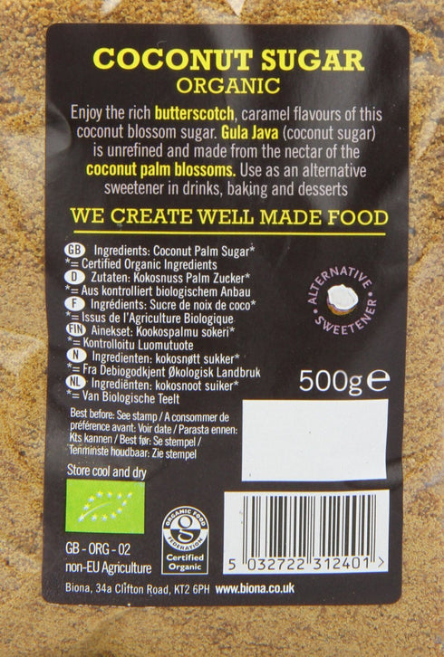 Biona 500g Coconut Palm Sugar