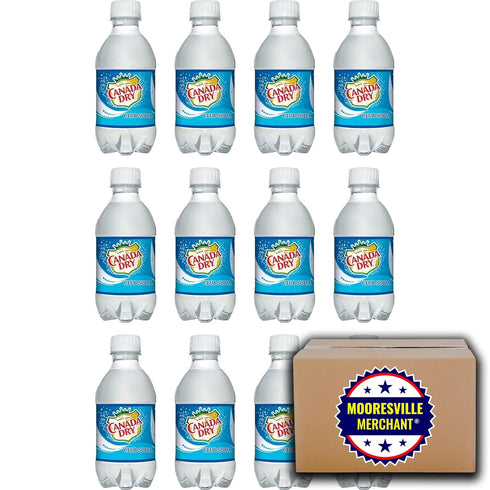Snackur 10 Oz, 12 Pack, Club Soda Plastic Bottles, In Snacker Safe Ship Box