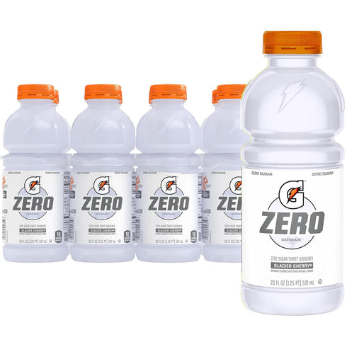 Gatorade Zero Sugar Glacier Cherry Thirst Quencher Sports Drink, 20 Fl Oz