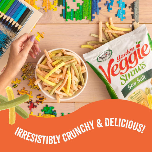Multi-Pack, 0.75 oz (Pack 12) Sensible Portions Veggie Straws Sea Salt & Zesty Ranch, Kid Snacks, Veggie Snacks, Bag