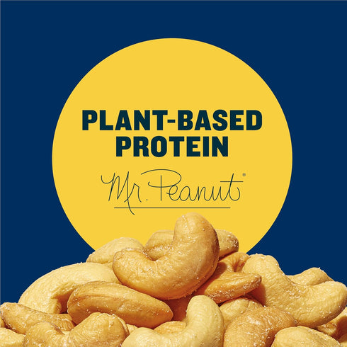 2 oz Packages, 15 Count PLANTERS Salted Cashews, Roasted Cashews, Snacks for Adults