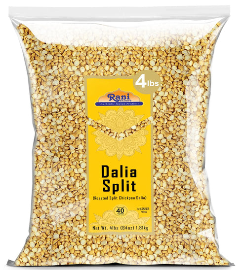 Rani Daliya Split (Roasted Split Chickpeas Dalia) 4lbs (64oz) ~ All Natural
