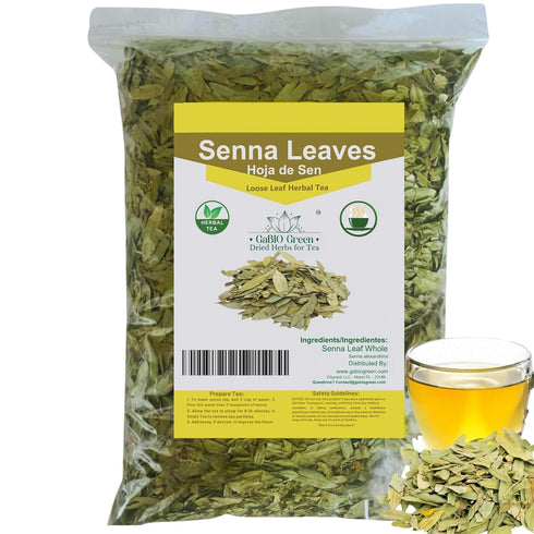 Gabio Green Natural Senna Leaves Hoja Sen Dried Herbal Leaves, Senna Raw Leaf, Hoja