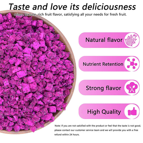 183g/6.5202, Freeze-Dried Dragon Fruit, Freeze-Dried Fruit, No Added Sugars, Dry Dragon Frui-t, ideal for Infusing
