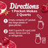 Packets, 10 2.2 Oz (Pack 6) Crystal Light Zero Sugar Cherry Pomegranate Drink Mix, Naturally Flavored Powdered Beverage