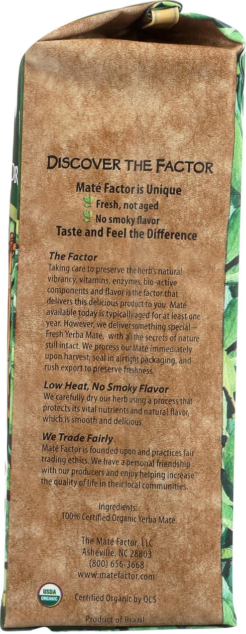 12 OZ THE MATE FACTOR Organic Fresh Green Yerba Mate