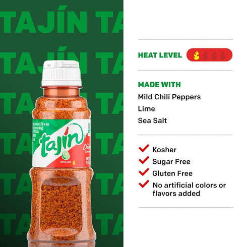 Tajín Clásico Chile Lime Seasoning, 5 oz (Pack of 3)