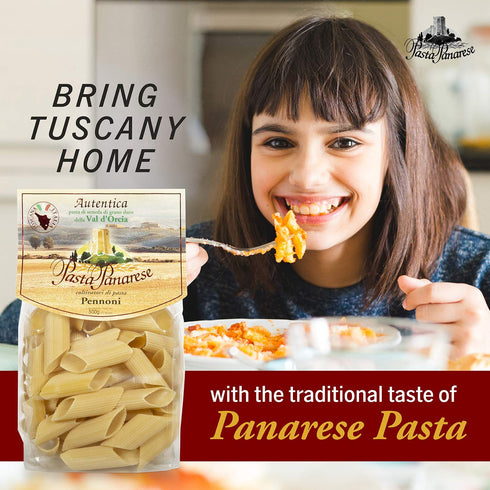 500g 17.63oz (3 pack) Pasta Panarese Pici Pasta - Wheat Pasta Made in Italy, /