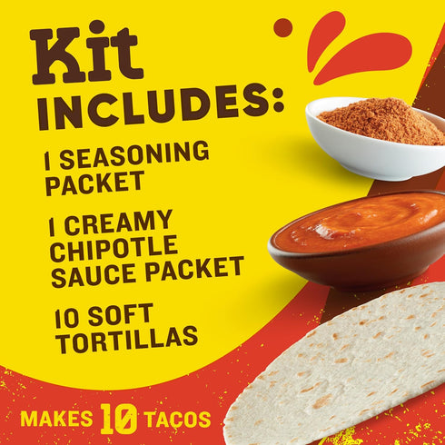 10 12.1 oz Old El Paso Birria Taco Kit with Seasoning, Sauce and Soft Tortillas, Easy Meal Prep, Makes Tacos
