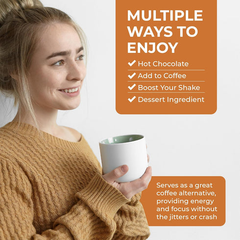 5 (30 Inner Elevate Organic Mushroom Hot Chocolate - Ceremonial Cacao with Adaptogenic Mushrooms - Great as a Coffee