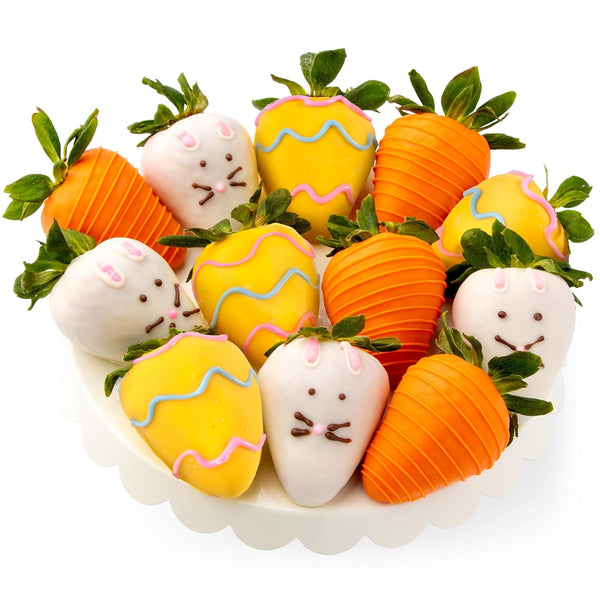 Hoppy Easter Chocolate Covered Strawberries - 12 Berries by Love Berries