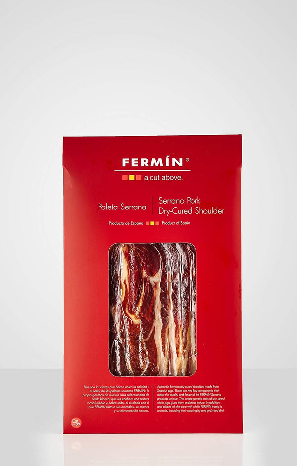 Paleta Serrana Sliced | Serrano Pork Dry-Cured Shoulder Sliced | 4 x