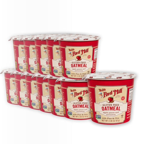 Bob's Red Mill GF Oatmeal Cup, Apple & Cinnamon, 2.36 Ounce Cup