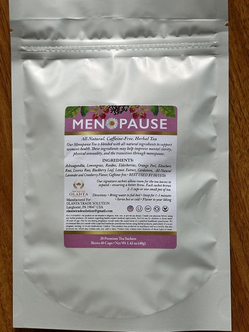 Generic 20 Premium Menopause Tea - Energy booster, Hormone Balance for Women, Menopause Support Tea, Menopause Tea