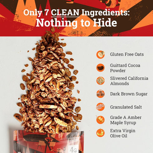 11 OZ Ladera Cocoa Almond Granola - Low Sugar Chocolate Breakfast Cereal, Gluten Free & Vegan, Honest Ingredients