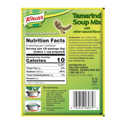 Knorr Tamarind Soup Mix (Sinigang sa Sampalok), 1.41oz (40g), 3 Pack