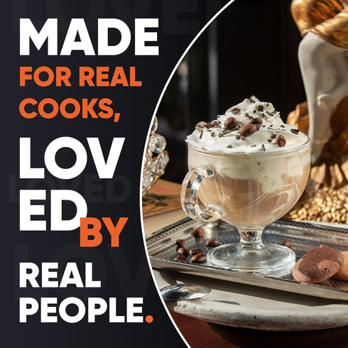 5.5oz Ice Cream Topping Chocolate Powder Mix - Gluten Free & Low Sodium Cocoa Powder for Coffee Toppings. Sweet Cacao