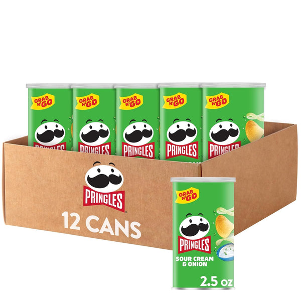 Pringles Potato Crisps Chips, Lunch Snacks, Office and Kids Snacks, Grab N'