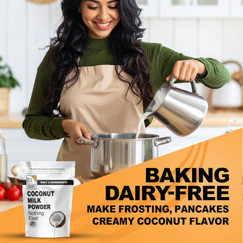 24oz, It's Just - Coconut Milk Powder, Dairy-Free, Coconut Milk Beverage, Keto Friendly, MCTs, Two Ingredients