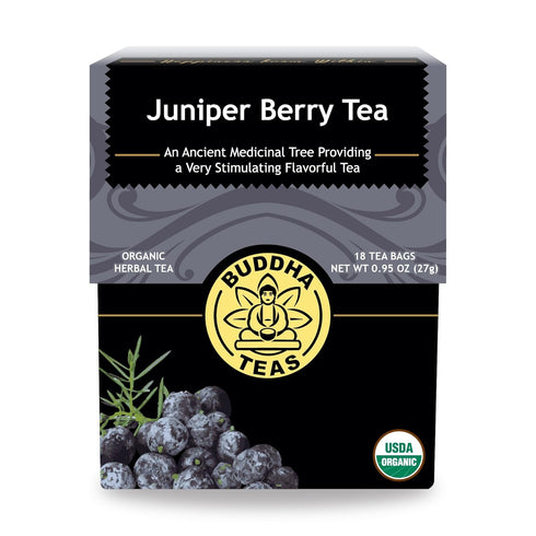 Buddha Teas Organic Juniper Berry Tea - USDA Organic, OU Kosher, 18 Bleach-Free Tea Bags