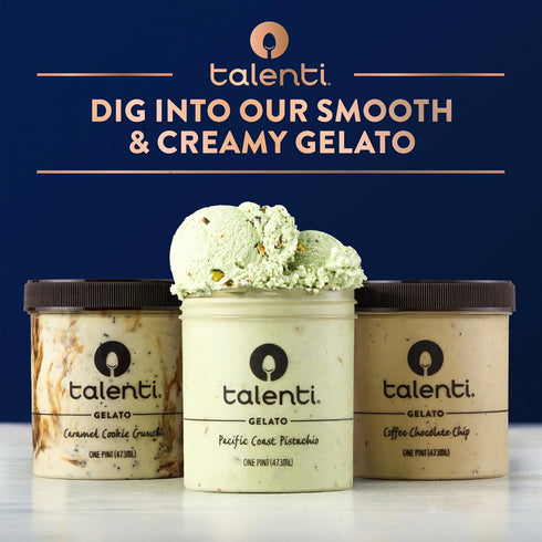 talenti Frozen 1 Gelato For a Delicious Dessert Caramel Cookie Crunch Made with Ingredients pint