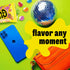 10 19 oz Gushers Fruit Flavored Snacks, King Size Pouches, Tropical Flavor, Ct