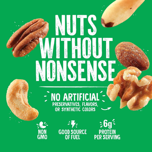(1-Pack) 36oz Emerald Salted Deluxe Mixed Nuts | Resealable Bulk Bag | Features Cashews, Almonds, Walnuts, Brazil Nuts