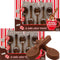Fruidles 2-Pack Milk Chocolate Peppermint Flavored Stirring Spoons, Candy Hot Stirring Edible